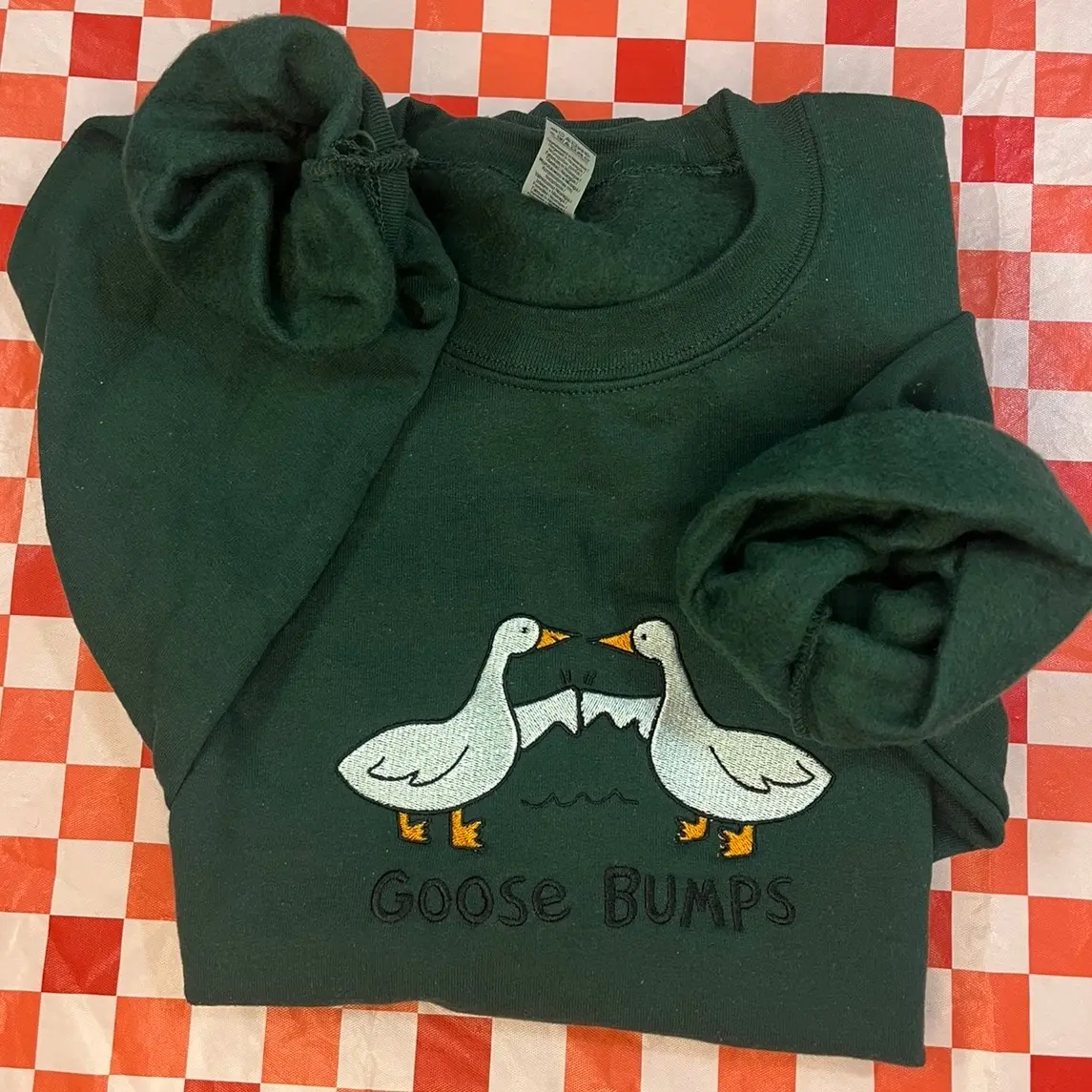 Embroidered Goose Sweater