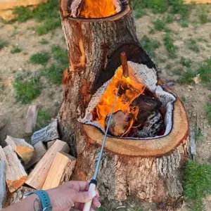 S'more Roasting Sticks for Camping & Bonfires with Handle Personalized Name Perfect for Outdoor Cooking Enjoying a Campfire Meal