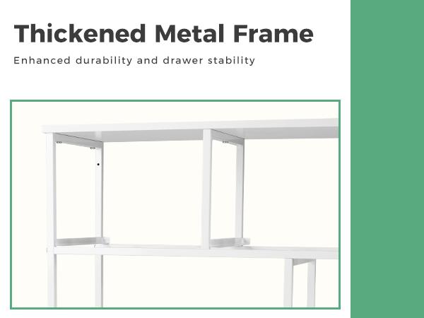 Drawer Dresser Organizer Storage Drawers Fabric Storage Tower with 7 Drawers, Chest of Drawers with Fabric Bins, Steel Frame, Wood Top
