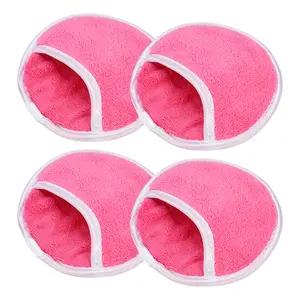 VOCOSTE 4 Pcs Face Wash Sponges, Face Sponges for Cleansing Daily Exfoliating Face Scrubber Facial Sponges Washing Face Fingers Glove Reusable Makeup Remover