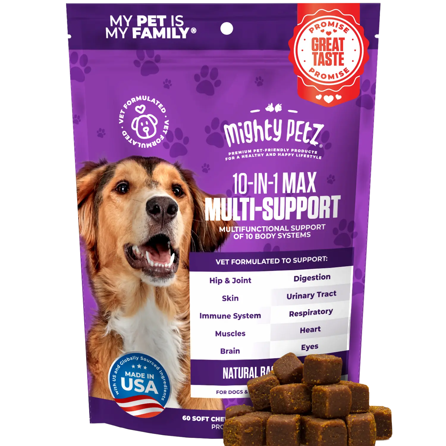 10-in-1 MAX Multivitamin for Dogs - Supports Overall Health 10-in-1 MAX Multivitamin for Dogs - Supports Overall Health