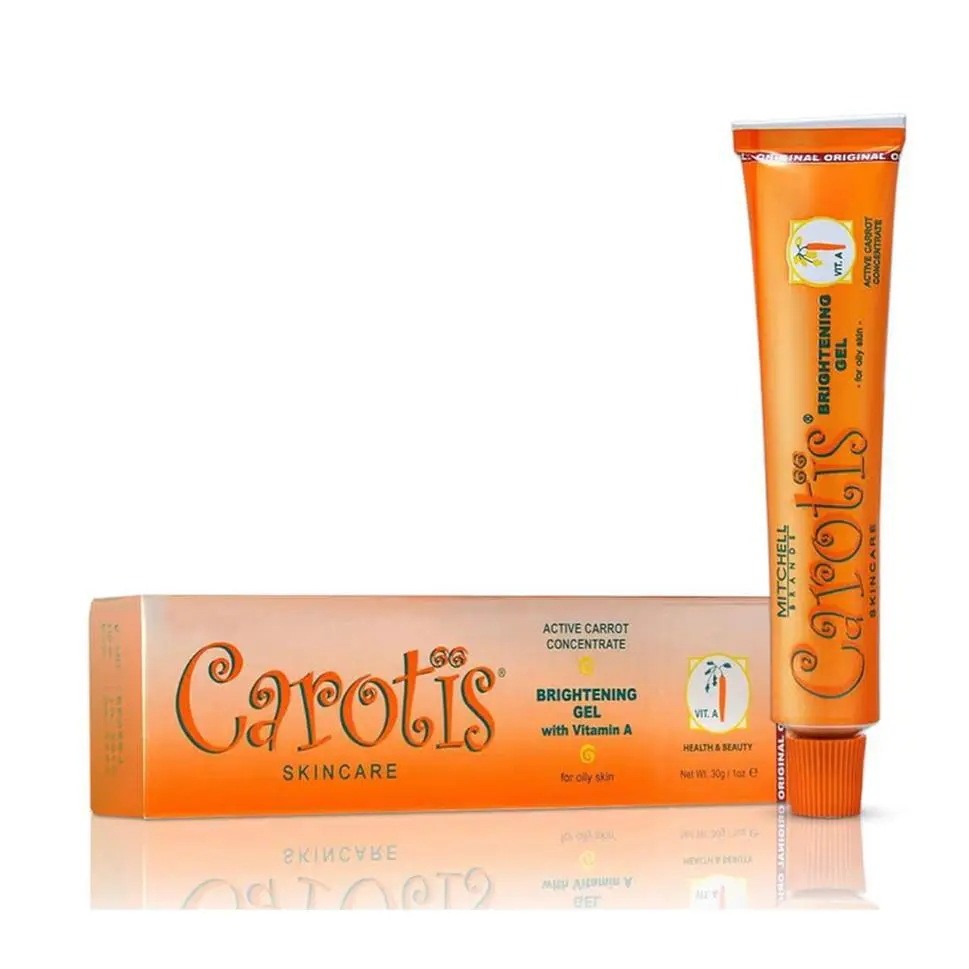 Carotis Skincare Brightening Gel with Vitamin A - Active Carrot Concentrate for Radiant Skin Care
