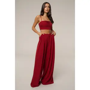 Burgundy Serenade Pant Set