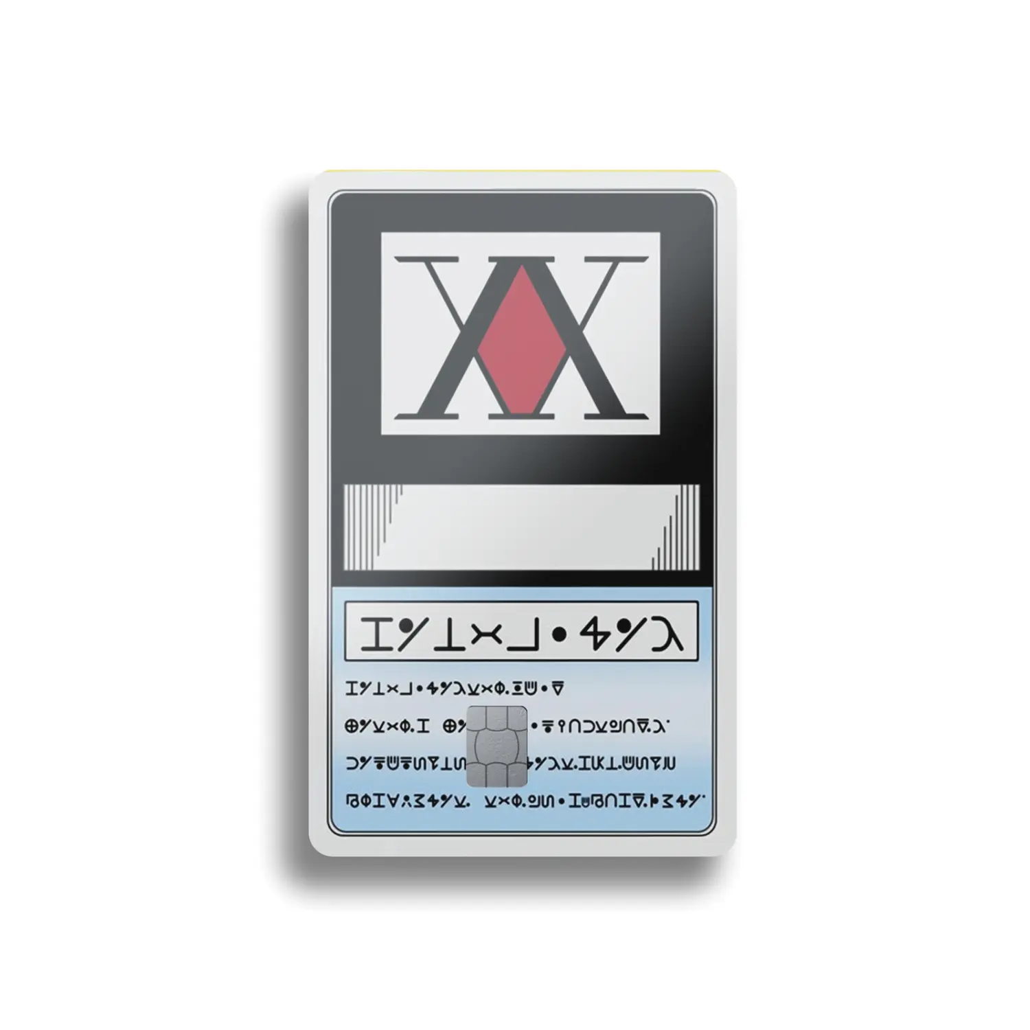 Anime Hunter License Card Skin