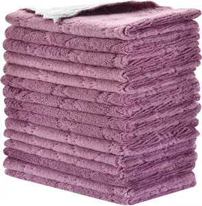Reusable Cleaning Cloths 11PCS, Kitchen Towel Dish Towels, 10" x 6", Rags, Super Absorbent Microfiber Cleaning Towels for Furniture, Car, Tea, Bowl Set Cleaner