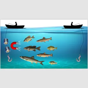 MAGNETTER  Fish Attractant- 4-pack; 8 pieces. Fishing Accessories Fishing Equipment