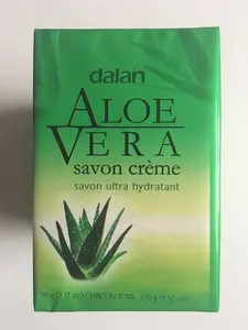 Dalan Aloe Vera Cream Soaps - 3 Pack 90g Each Total 270g Ultra Hydrating & Soothing for Face & Body Silky Daily