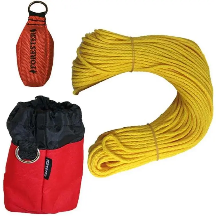 Professional Arborist Throw Line Kit with Storage Bag | Tree Felling Equipment with Arborist Throw Bag | Throw Rope, Throw Weight, and Storage Bag