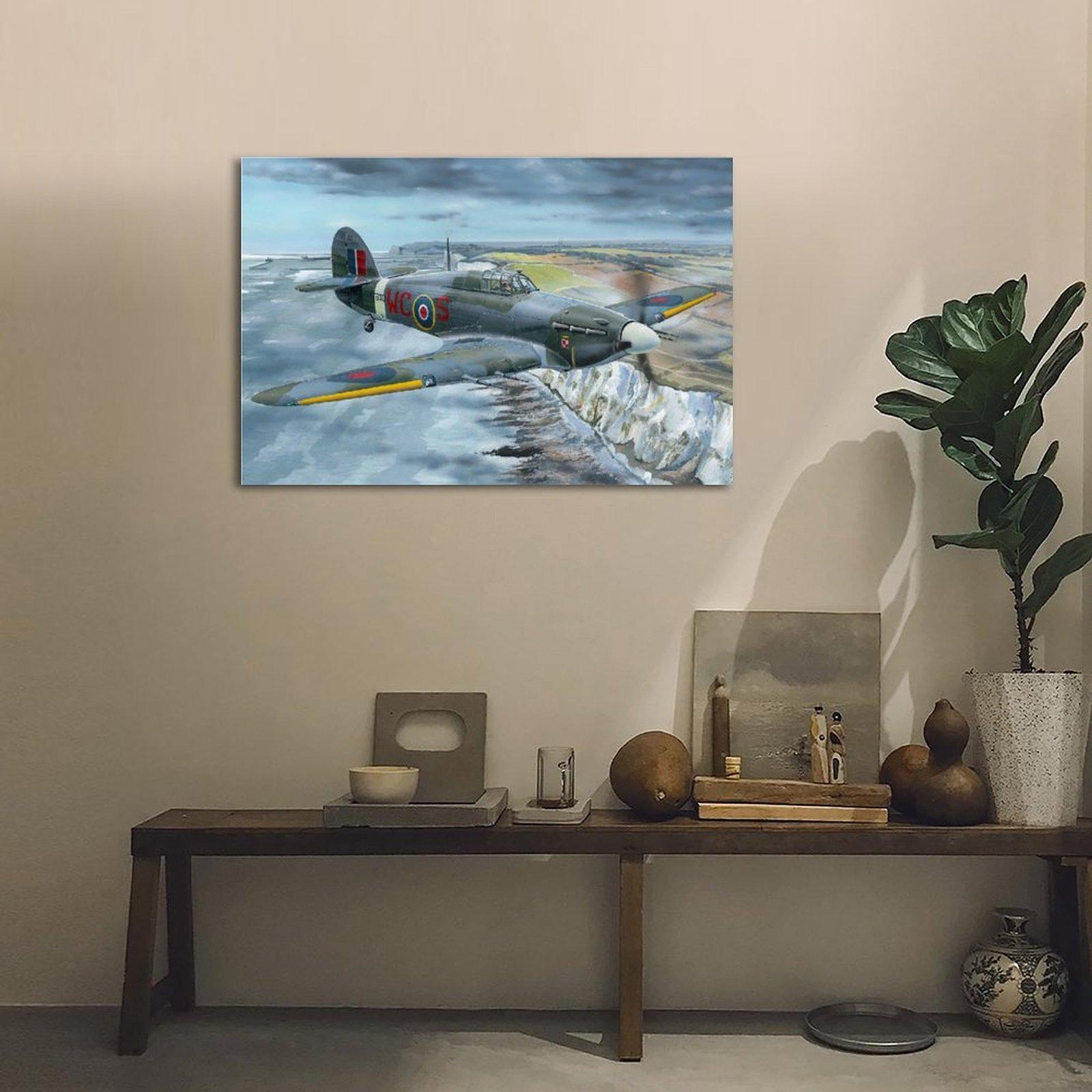 Military Fighter Poster Hawker Hurricane Poster Decorative Painting Canvas Wall Art Picture Print Modern Family Bedroom Decor