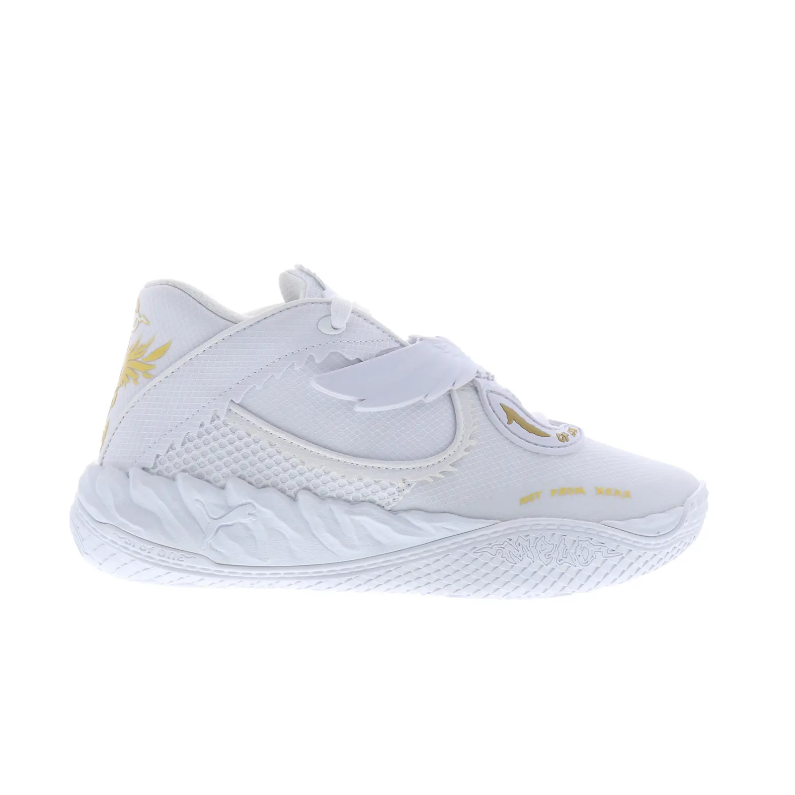 Puma MB.05 Mist 31279401 Mens White Mesh Athletic Baseball Shoes