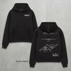 Vintage Northrop Grumman B2 Spirit Fighter Jet Blueprint Hoodie Gildan, Military Aircraft Hoodie, Air Force Pilot Shirt, B2 Spirit Jet Schematic Clothing, Technical Drawing Apparel, Combat Aircraft Gift For Servicemember, Aviation Lover Gift