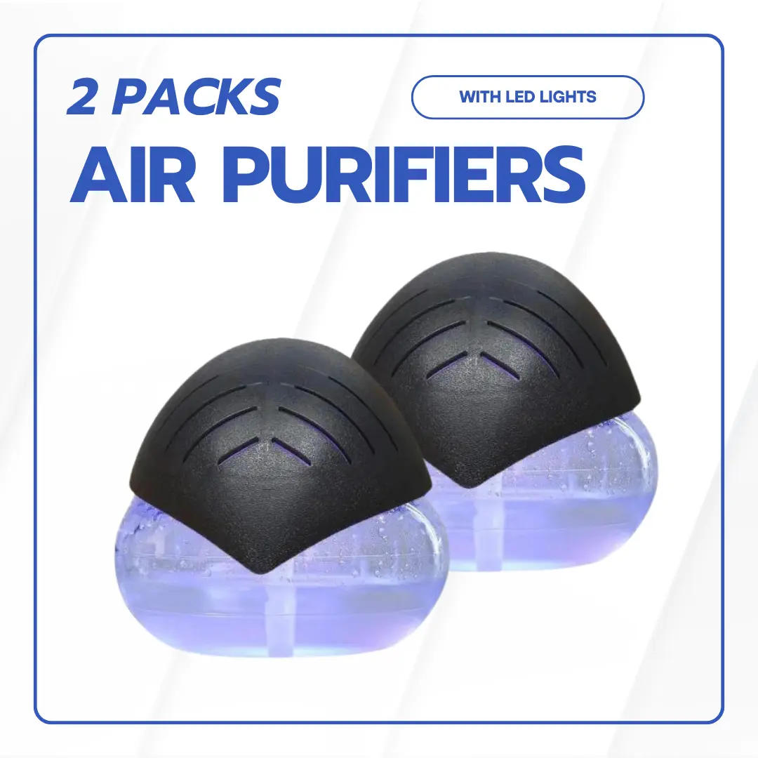 2 Packs Air Purifiers with LED Lights for Bedroom, Humidifier Room Appliances, Water Filter Air Purifier for Home, Aroma Diffuser with LED Light
