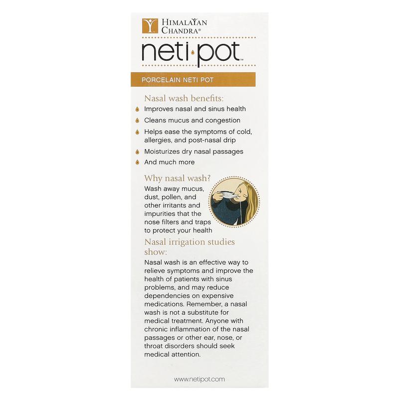 Himalayan Chandra Porcelain Neti Pot, 1 Pot