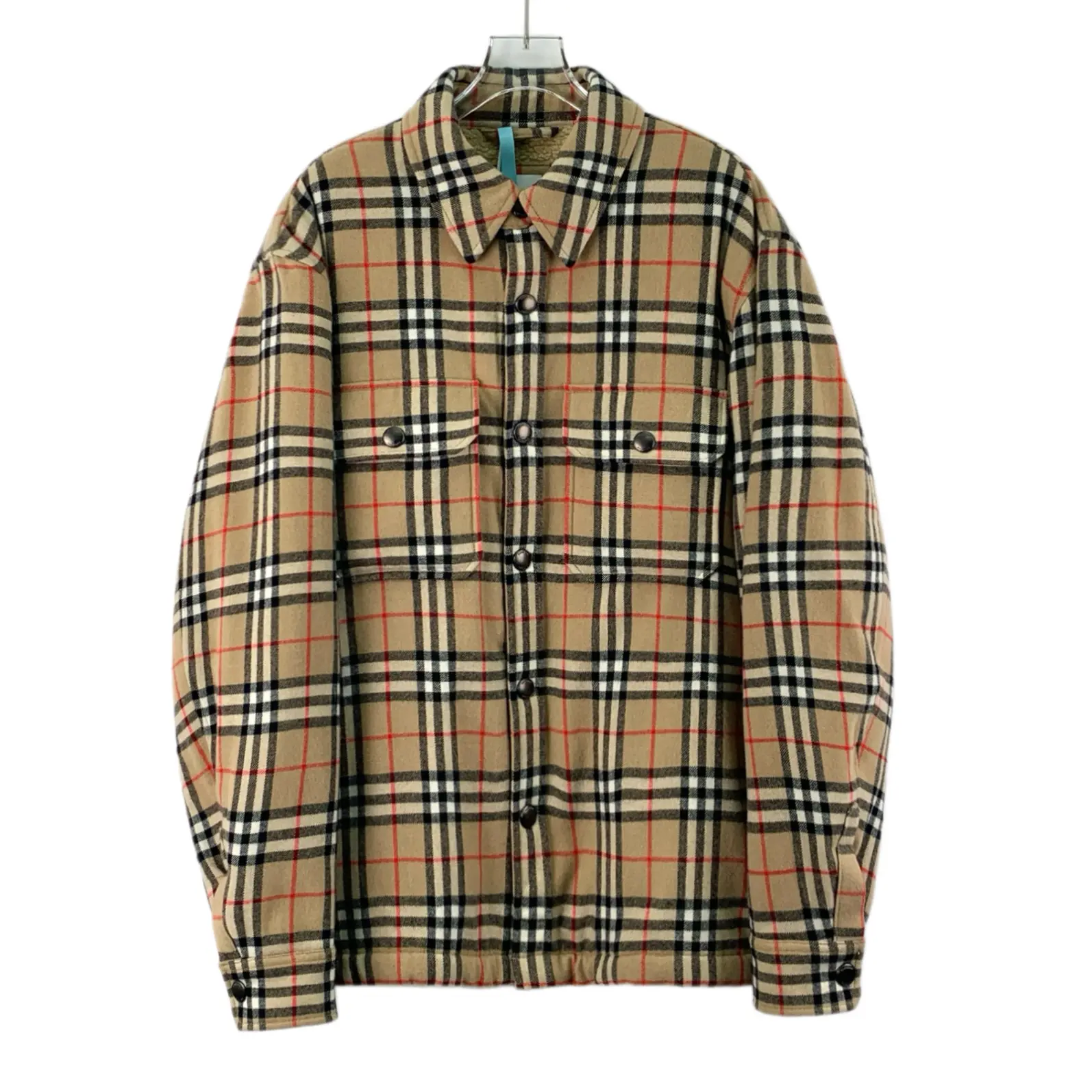 RDLT— Burberry Brown Check Wool Jacket Size L