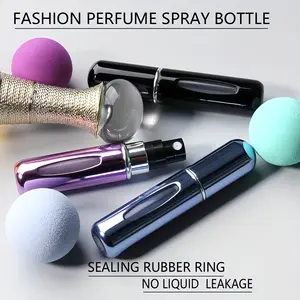 3-piece set of bottom-fill perfume bottles, 5ml mini refillable perfume bottles for travel, perfect for holidays, trips, and festivals. Compact and portable, featuring one-touch filling, fully functional, and easy-to-use perfume spray bottles