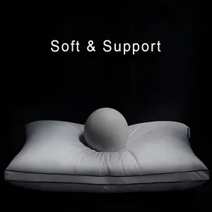 King Size Gusseted Hotel Pillows - High-Quality Gusseted Design for Comfortable Sleep in Hotel Suites pillow ，side sleeper pillow