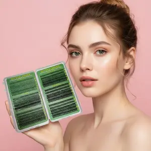 DIY Segment False Eyelashes 600 Clusters, 10p/20p/30p/40p Options, Natural Look, Easy Application, Perfect for Daily Use