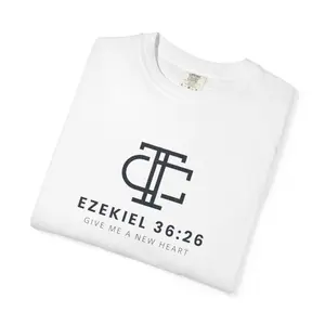 Ezekiel 36:26 Christian T-Shirt — 'New Heart' Scripture Tee