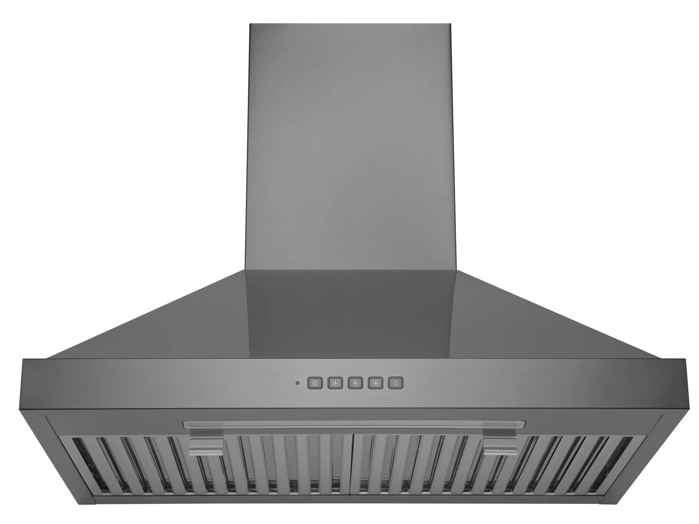 Hauslane 30" Wall Mount Range Hood – Black Stainless Steel, Fingerprint-Resistant, 3-Speed Fan, LED Lighting, Dishwasher-Safe Baffle Filters, Ducted or Ductless Convertible, Easy Clean Design