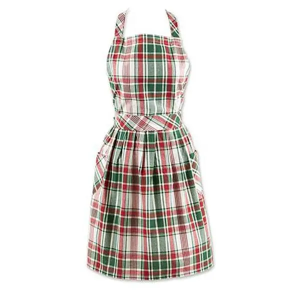Design Imports Yuletide Plaid Apron
