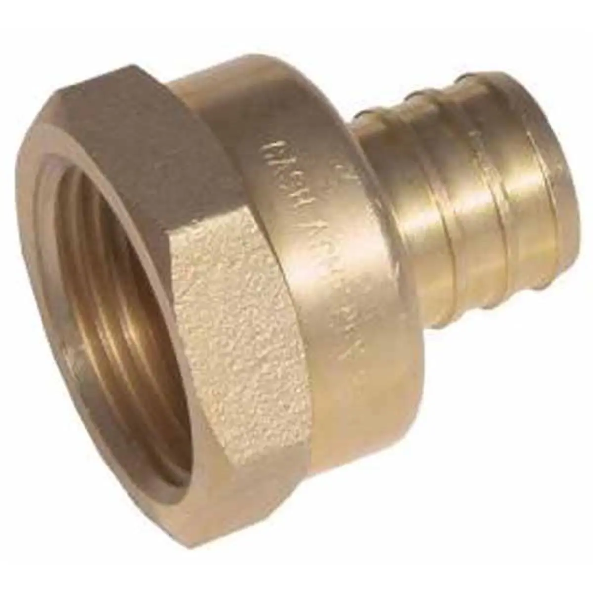 212 MAIN Brass Pipe Thread Adapter Hardware with Barb Connection, 0.5x0.5 in. FNPT Type, Underground-Use Designed (Bulk Packaging)