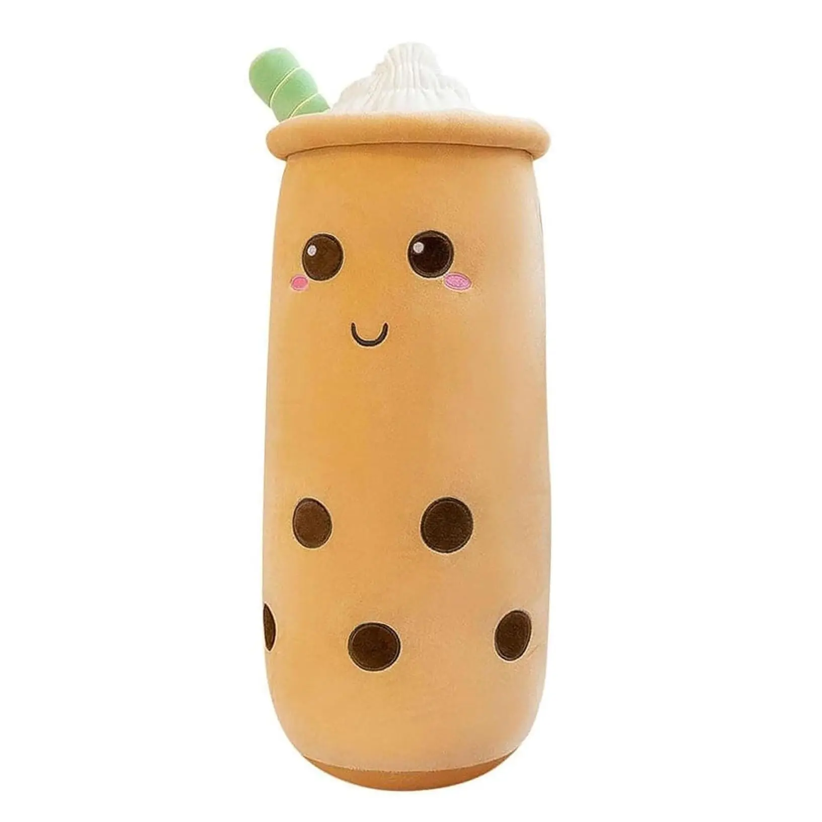 Cute Milk Tea Plush Pillow Toy, Super Soft Long Body Pillow, Milk Tea Stuffed Animal Pillow Sleeping Hugging Pillow Toy for Kids Adults