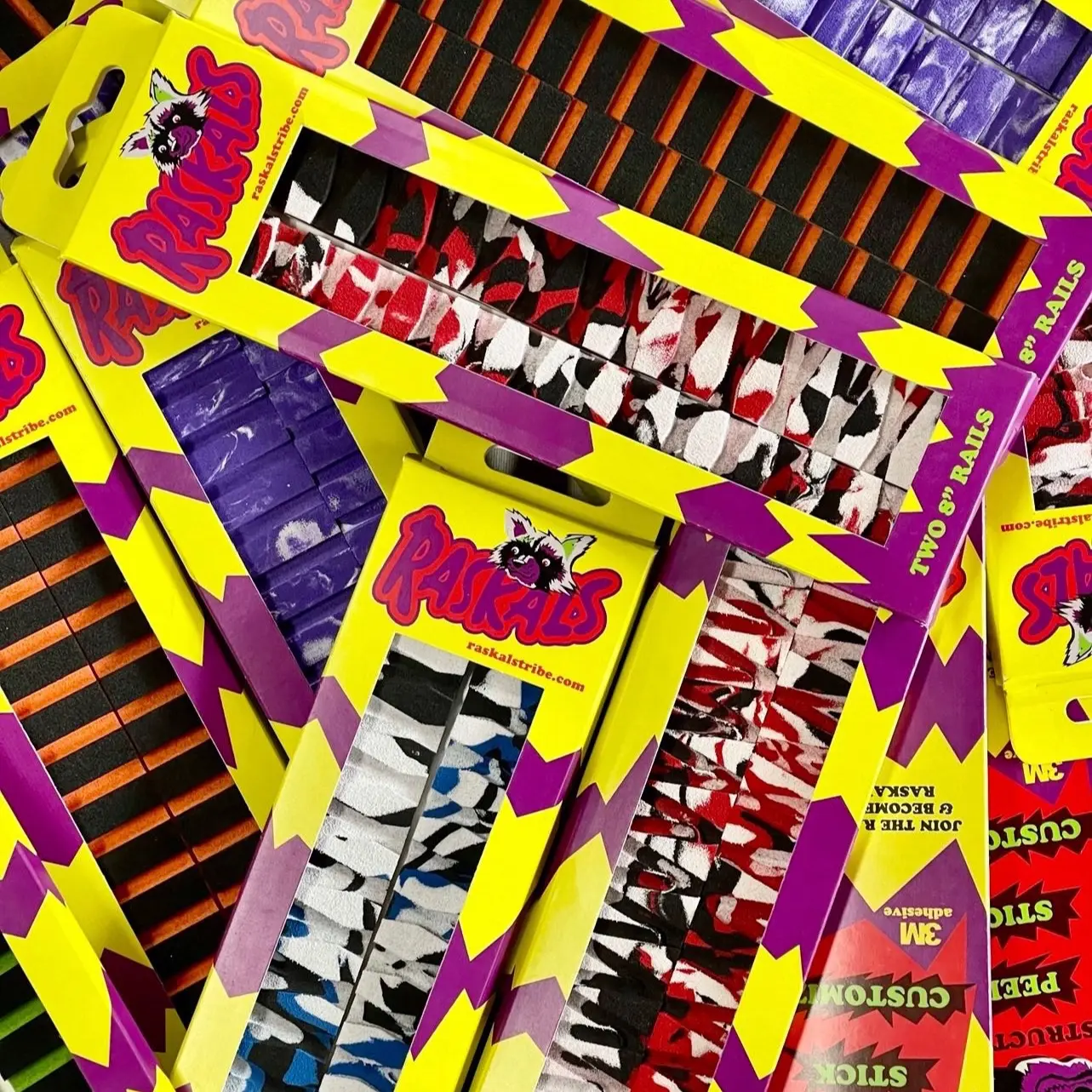 Raskals Stomp Pads Snowboard Traction Rails - 3 in 1 Traction for Grip, Grabs, and Traction - Outdoor Active Gear