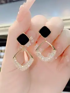 Vintage Artificial Zircon Decor  Earrings, Fashion Jewelry for Party, Daily Clothing Decor, Trendy All-match & Exquisite Jewelry for Birthday Gift, Statement Earrings