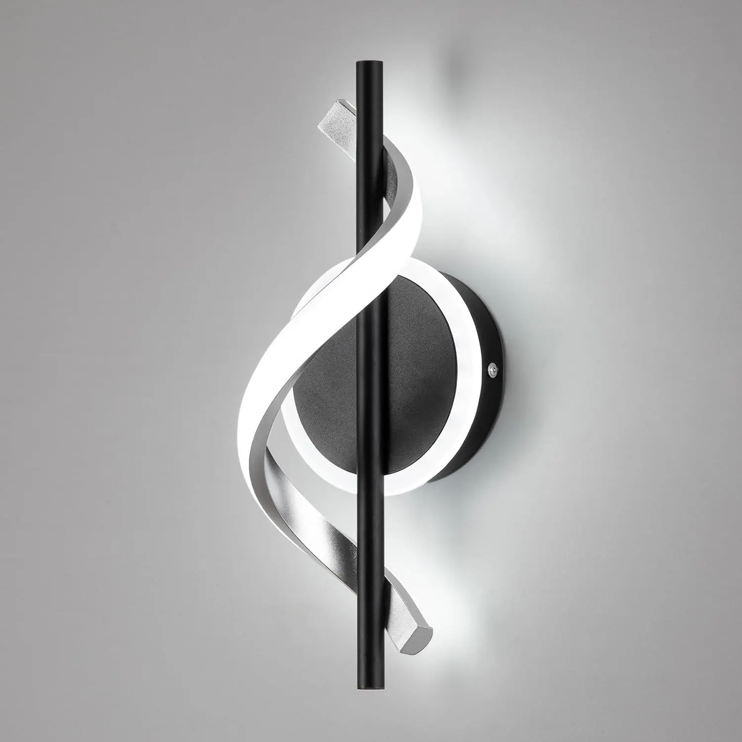 Modern LED Indoor Wall Light, Spiral Design, Hanging Fixture, Ideal for Stairs, Living Room, Bedroom, Hallway, Corridor, LED Wall Lights