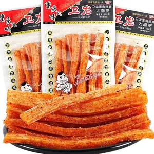 Spicy Strips - Spicy Gluten Latiao, Chinese Special Casual Snack Food, Made From Wheat / Chili / Spice, Low Sugar and Low Calories, Best Vegan, 102g (Pack of 3)