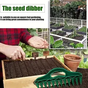 Gardening Seed Spacing Tool, Soil Drilling Tool, Agricultural Land Gardening Vegetable Planting, Garden Cultivator, Essential Farm Equipment
