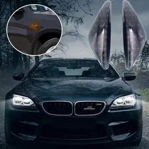 💡🚗 2PCS Dynamic Amber LED Turn Signal | Fits BMW X3 F25/X5 E70/X6 E71/E72 2007-2017 ✅  Not for X5M/X6M/LCI Facelift ✅ 27SMD High Bright + Smoked Lens ✅ 12V Plug & Play No Mod | Light Style & Safety Upgrade!✅Durable PC Housing