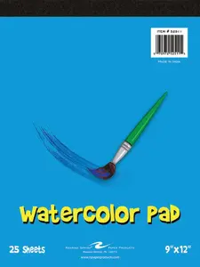 Kid's Watercolor Pad, 9" x 12", 25 sheets