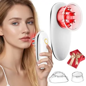 【AM-820Massager】4-in-1 MSG Facial & Body Massager，Wireless Microcurrent Cupping Vibration Device for Skin Firming Sculpting，Portable Rechargeable Beauty Tool for Home Spa Self Care Routine Cordless Daily Use