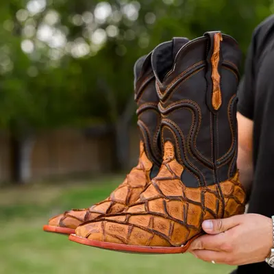 Cowman Cognac Justin Cowman Boots Justin Mens Show Off Western