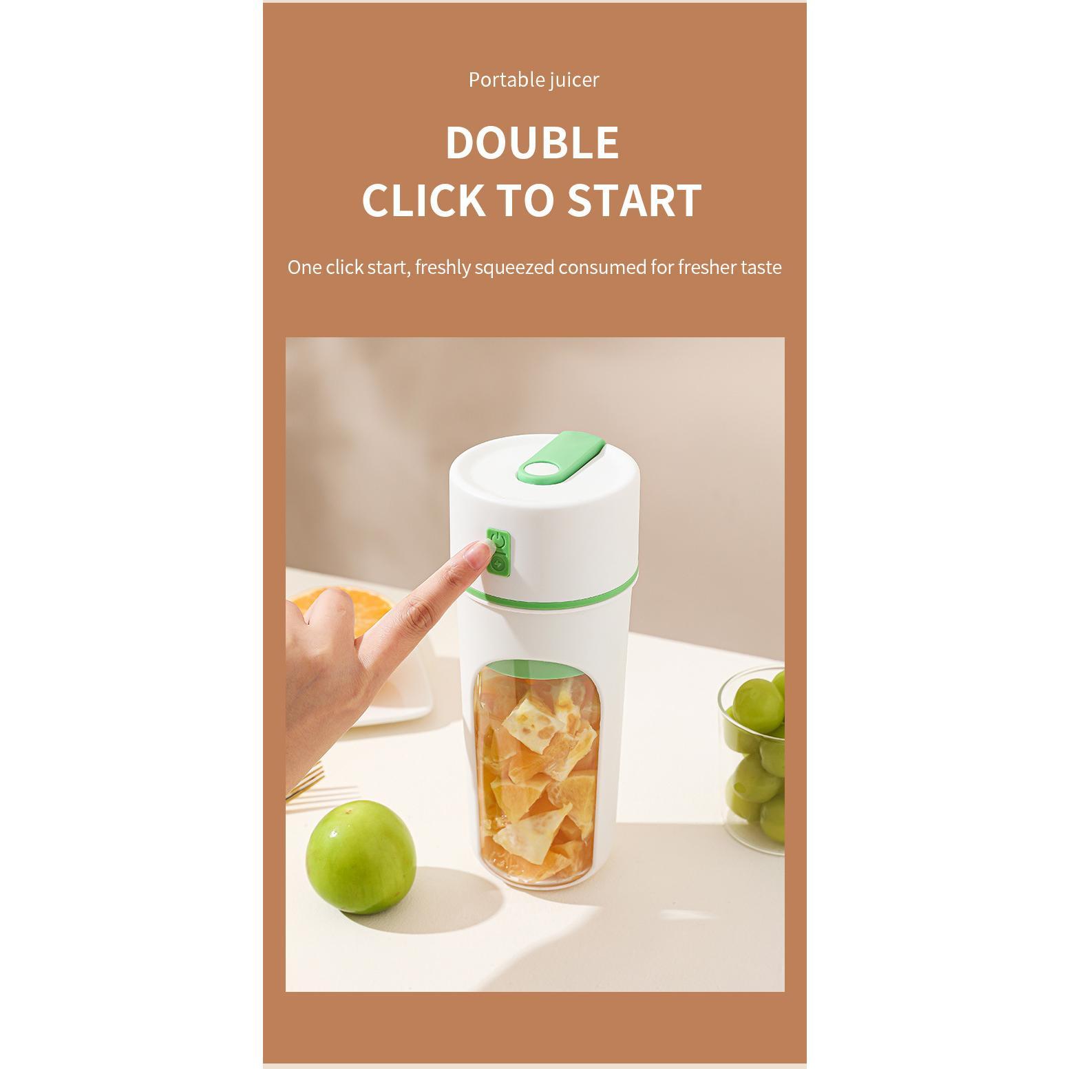 Kitchen Electric Juicer USB Charging Wireless Juices Blender Fruit Orange Mixer Squeezer Machine Ice Crush Cup Food Processor