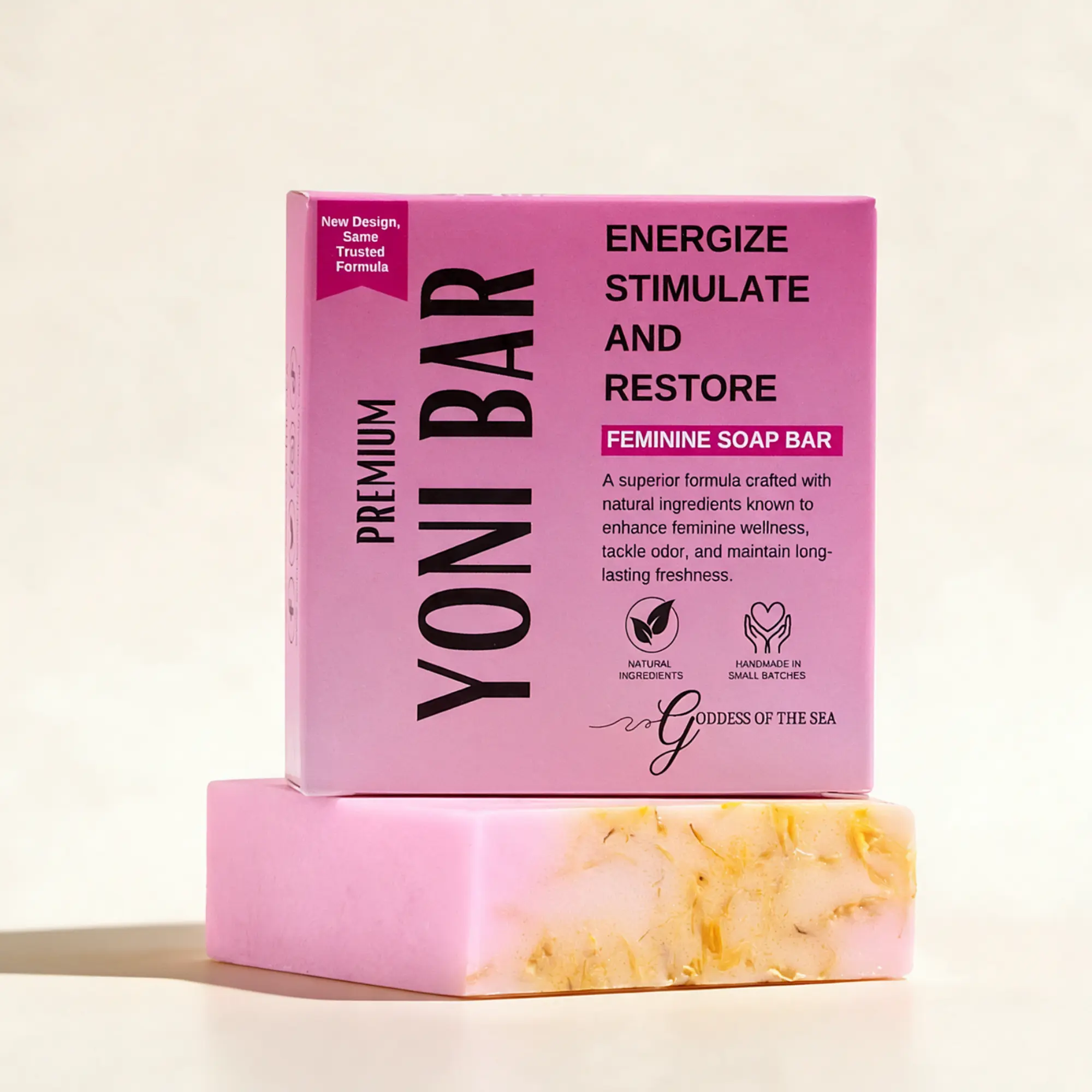 Premium Yoni Bar – Natural Feminine Care Soap for pH Balance, Odor Control & Hydration | Organic Herbal Ingredients | Gentle Yet Effective for Daily Intimate Hygiene | Handmade & Vegan