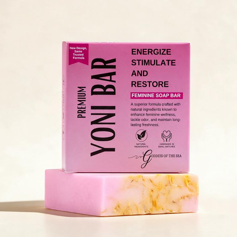 Premium Yoni Bar – Natural Feminine Care Soap for pH Balance, Odor Control & Hydration | Organic Herbal Ingredients | Gentle Yet Effective for Daily Intimate Hygiene | Handmade & Vegan