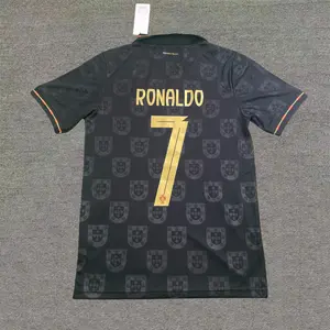 2526 Portugal Away Short Sleeve 7# Cristiano Ronaldo Soccer Jersey Football Jersey Quick Drying