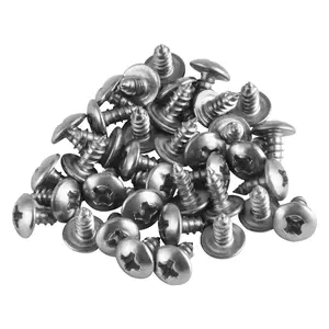 Wood Screws 304 Stainless Steel Self-Tapping Screws,  Flat Head Truss Head Screws Kit, Quick Tapping Screws for Dock Fenders bz fastener
