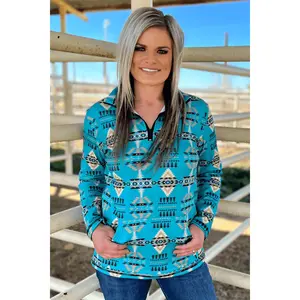 Sterling Kreek Laramie Pullover – Women’s Western Aztec Quarter Zip