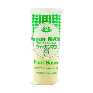 SSK Japanese Foods Vegan Mayonnaise 510g - Plant-Based, Egg-Free Mayo for Sushi, Salads, Takoyaki - Premium Condiment