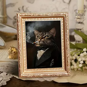Tabby Cat in Tuxedo Magnetic Fridge Magnet, Vintage Sophisticated Art Decor, Humorous Dapper Feline Magnet for Home Decoration, Perfect Gift for Cat Lovers
