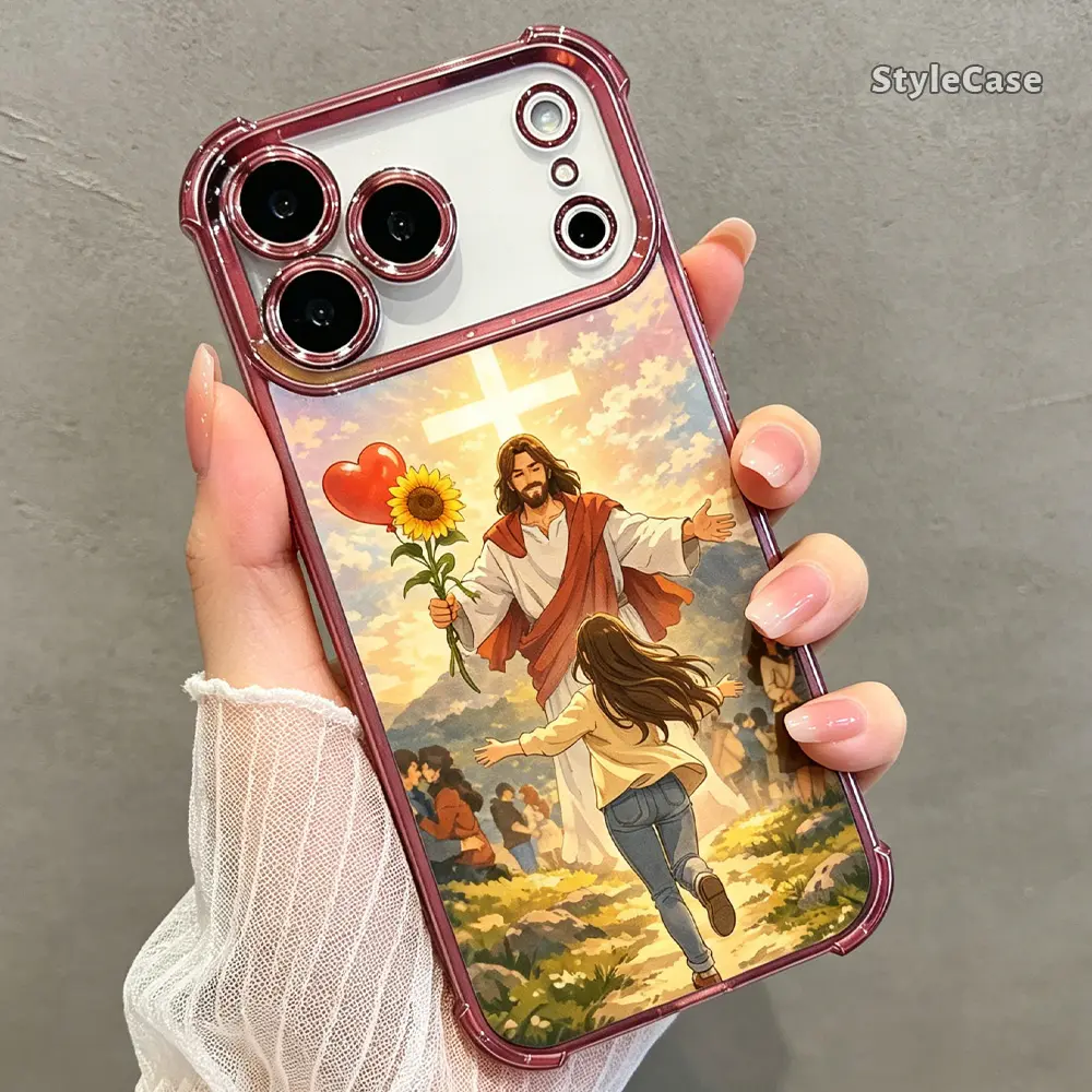 Sunflower Faith TPU Phone Case for iPhone 18,17,16,15,14,13,12,11 Pro Max Plus Air, Cute Shockproof Protective Cover DDSJ260703001, Iphone 11