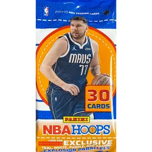 Two Packs of 2024/25 Panini NBA Hoops Basketball Cello Value Fat Pack (60 Total Cards)
