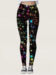 Women'S Printed Leggings - High-Quality, Ultra-Soft, Comfortable with Bold Patterns