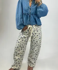 Maisey Floral Denim Pant