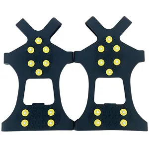 10 Tooth Silicone Ice Claw Soft Rubber Anti Slip Cover for Mountaineering and Snow