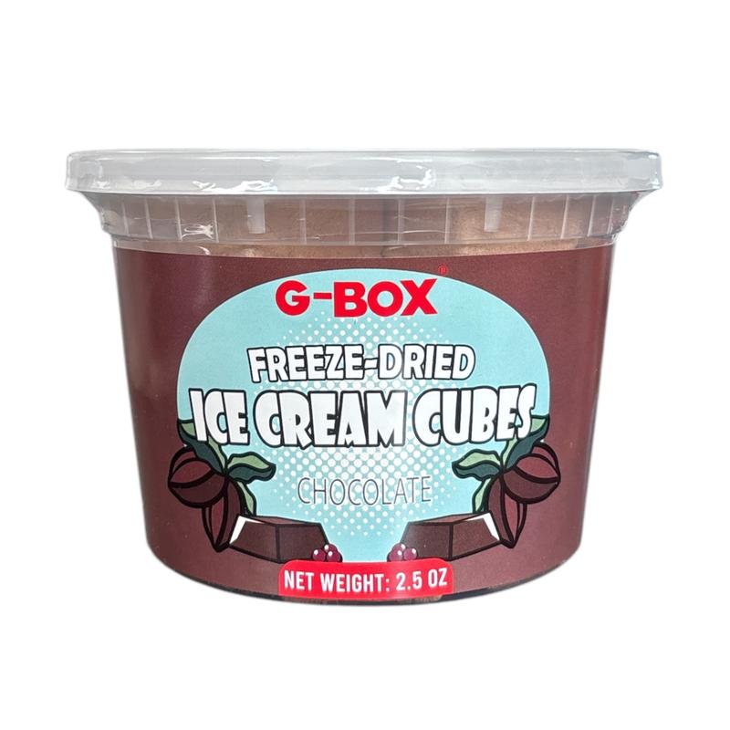 G-Box Freeze Dried Ice Cream Cubes in Air-tight Sealed Container | Vanilla | Chocolate | Snack Dessert