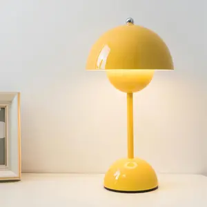 USB Rechargeable LED Mushroom Table Lamp, Art Decor Night Light, Ideal for Bedroom Living Room Home Decoration, Perfect Gift